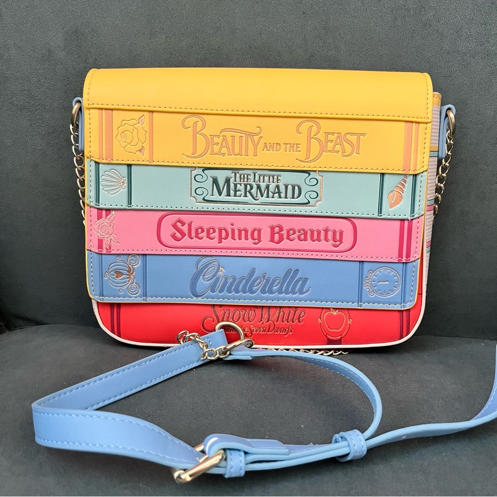 Loungefly Disney Princess Book Spine Shoulder Bag NEW CONDITION